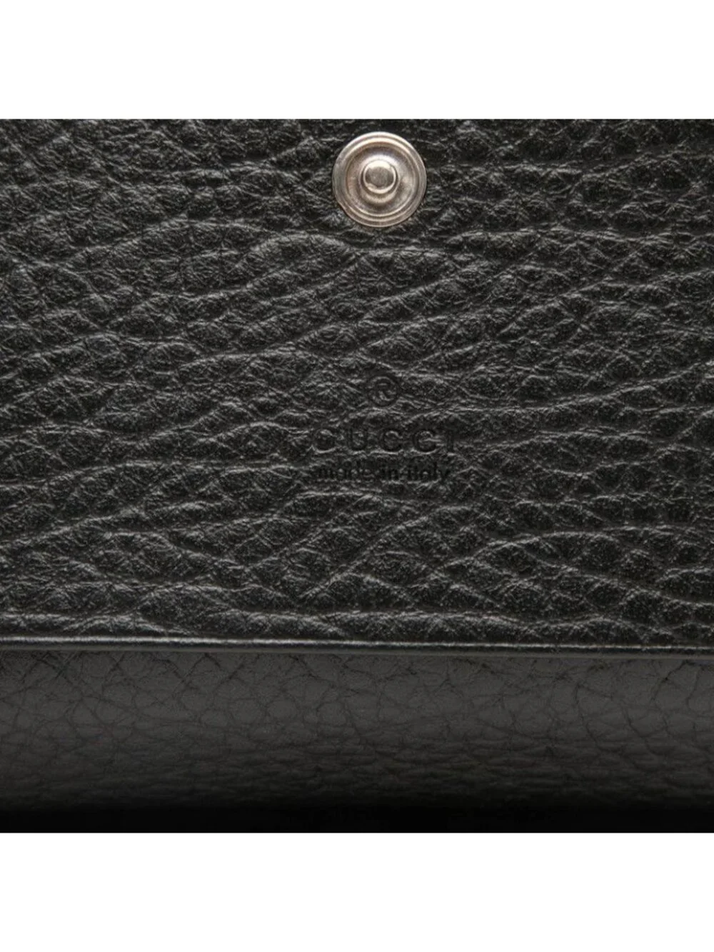 Gucci GG Marmont Card Case Business Holder Black Leather